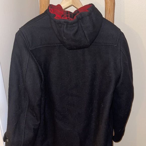 RARE Vintage 1990s Super Warm Hooded wool Jacket Peacoat - Picture 5 of 5